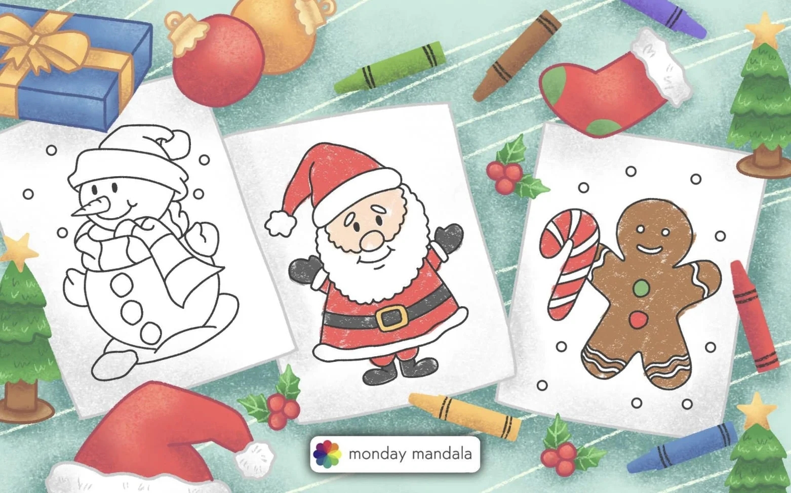 1 000 Christmas Coloring Pages Free PDF Printables 