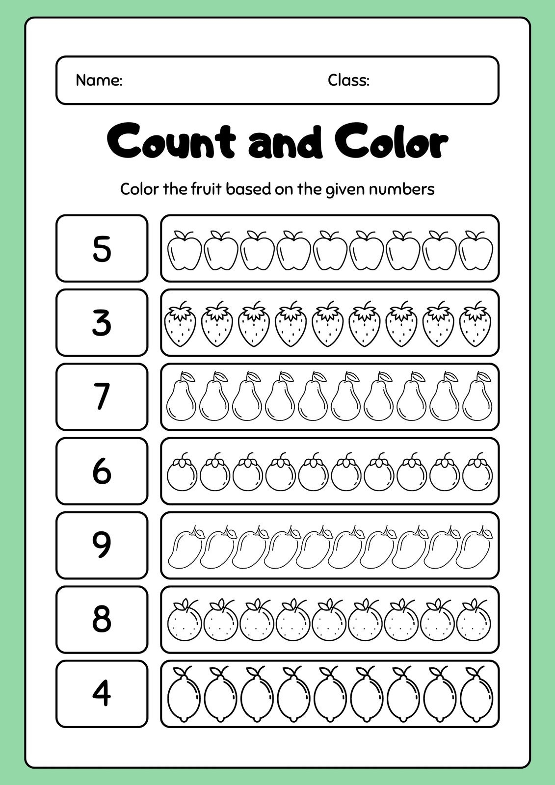 Free Educational Printables For Preschoolers