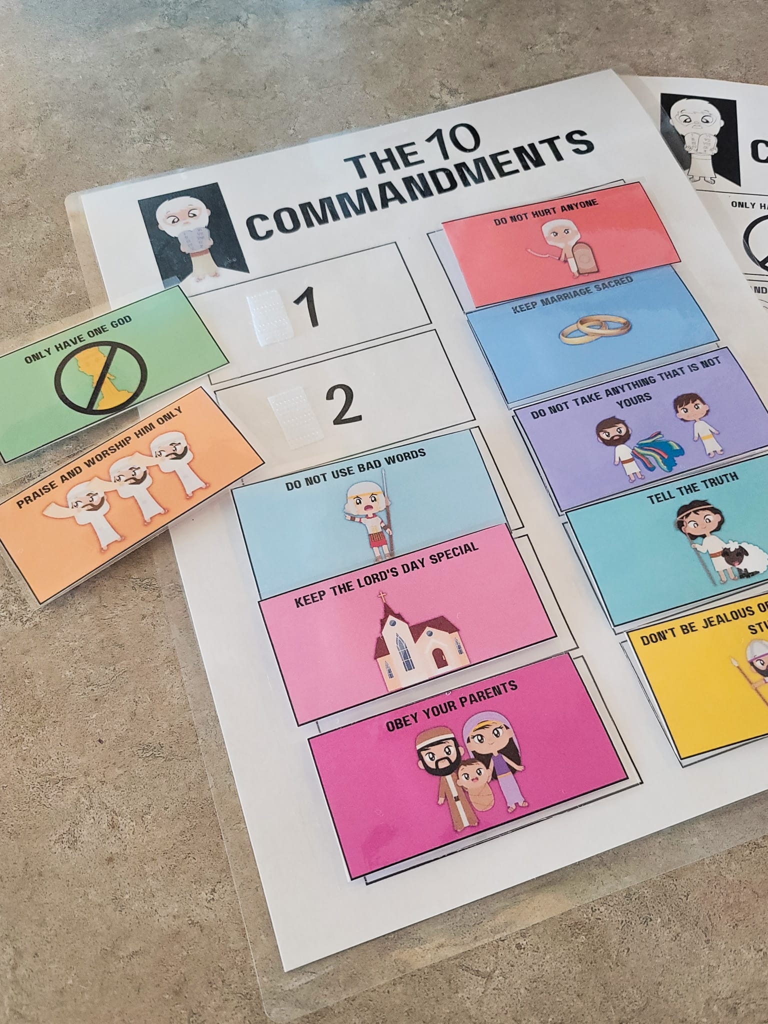 10 Commandments For Kids Printable Healing Home