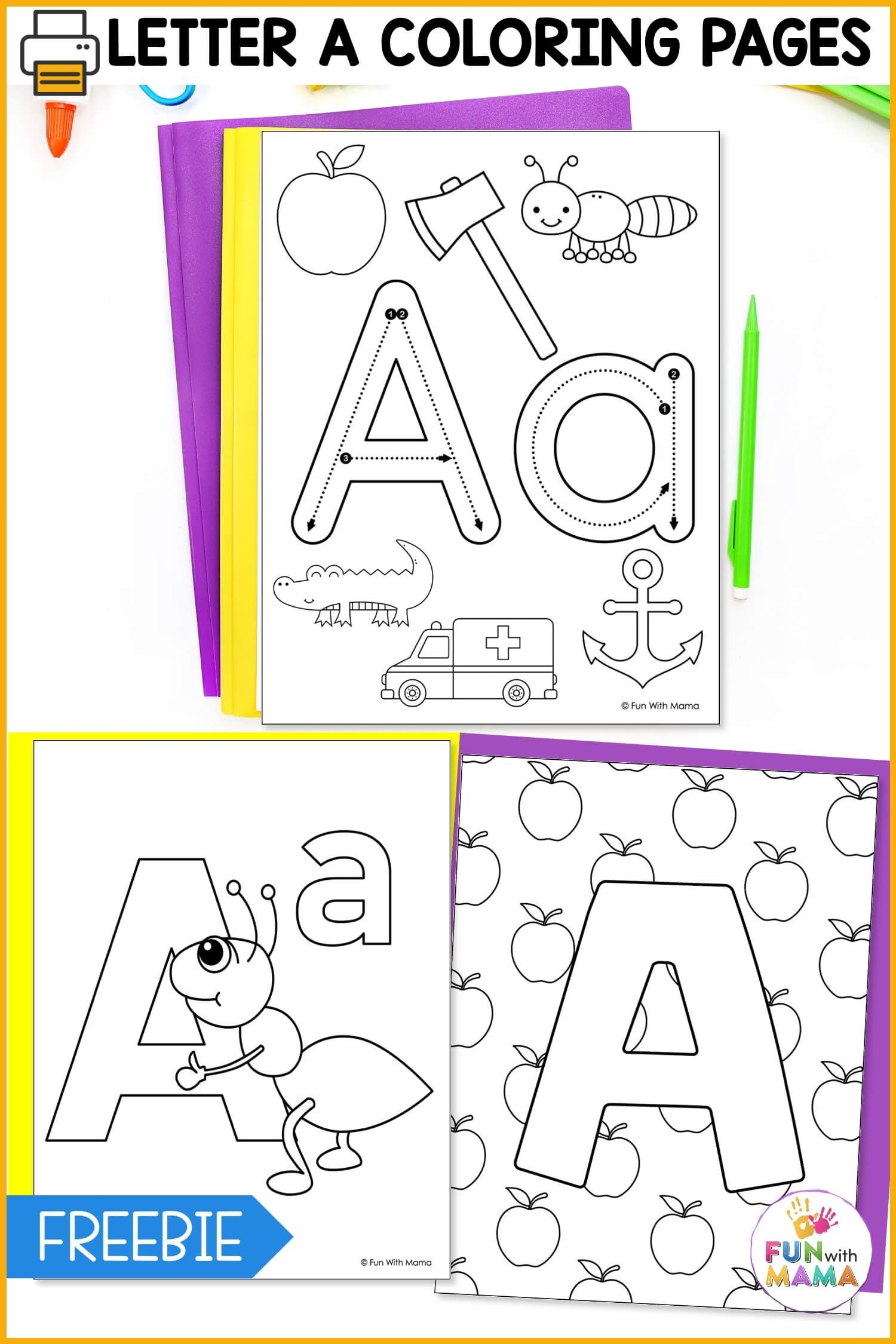 Abc Coloring Pages For Preschoolers