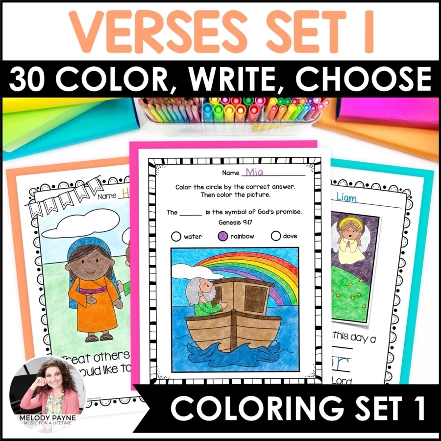 Bible Coloring Pages For Preschoolers