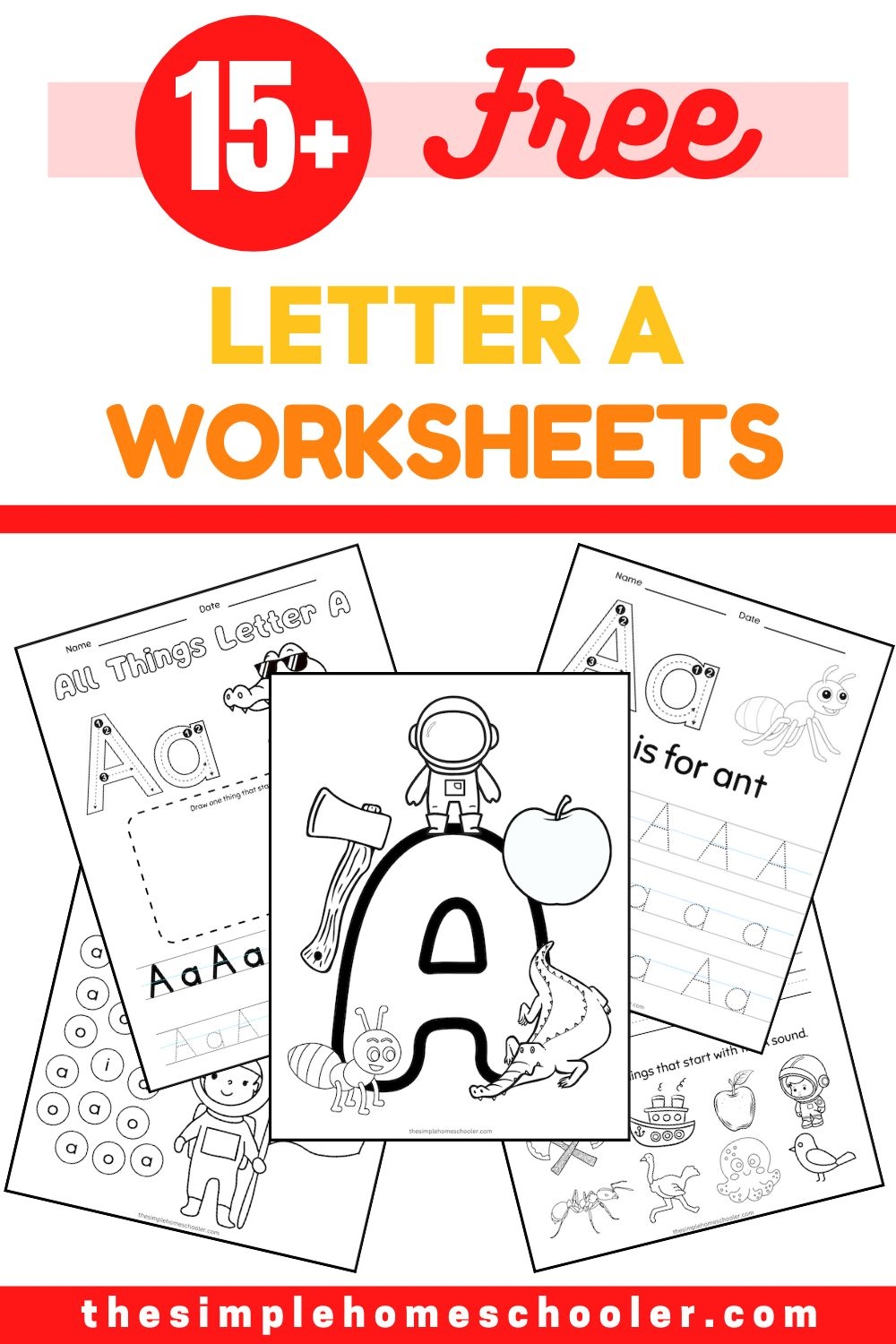 15 Free Letter A Worksheets Easy Print The Simple Homeschooler