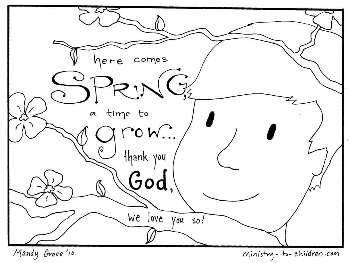 Preschool Christian Coloring Pages