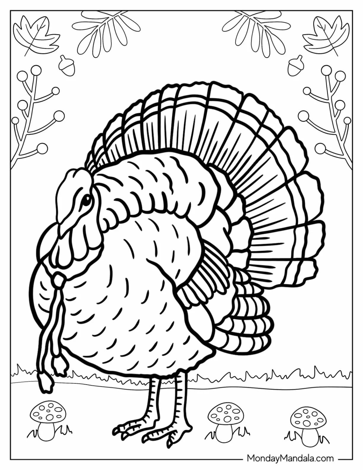 Coloring Turkey Pages For Preschoolers Coloring Turkey Pages For Preschoolers
