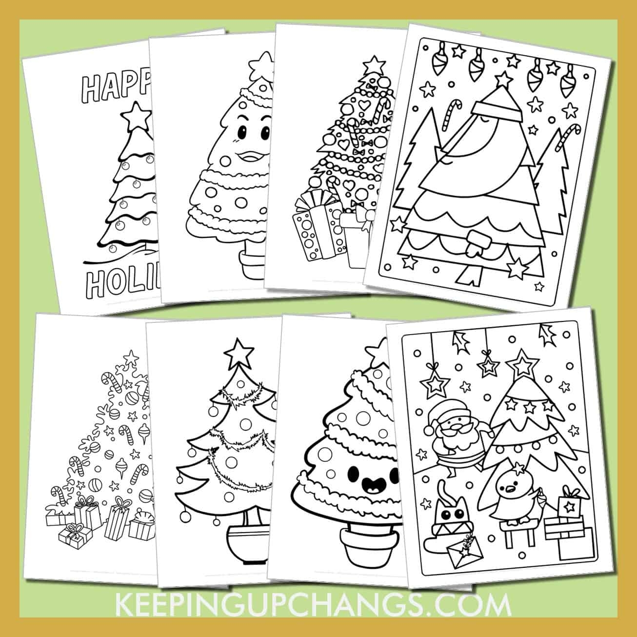 35 Free Christmas Tree Coloring Pages Sheets POPULAR Printables 