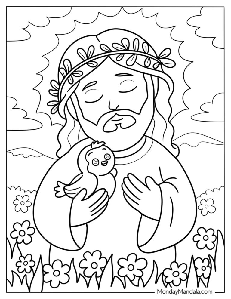 49 Jesus Coloring Pages Free PDF Printables 