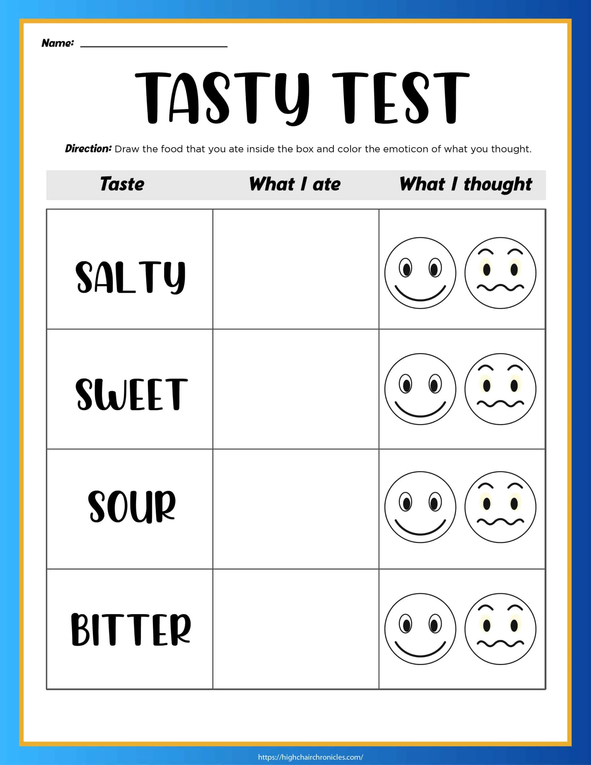 5 Senses Worksheets For Preschool And Kindergarten Free Printable High Chair Chronicles