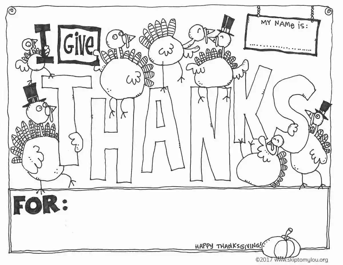 50 Thanksgiving Coloring Pages Skip To My Lou
