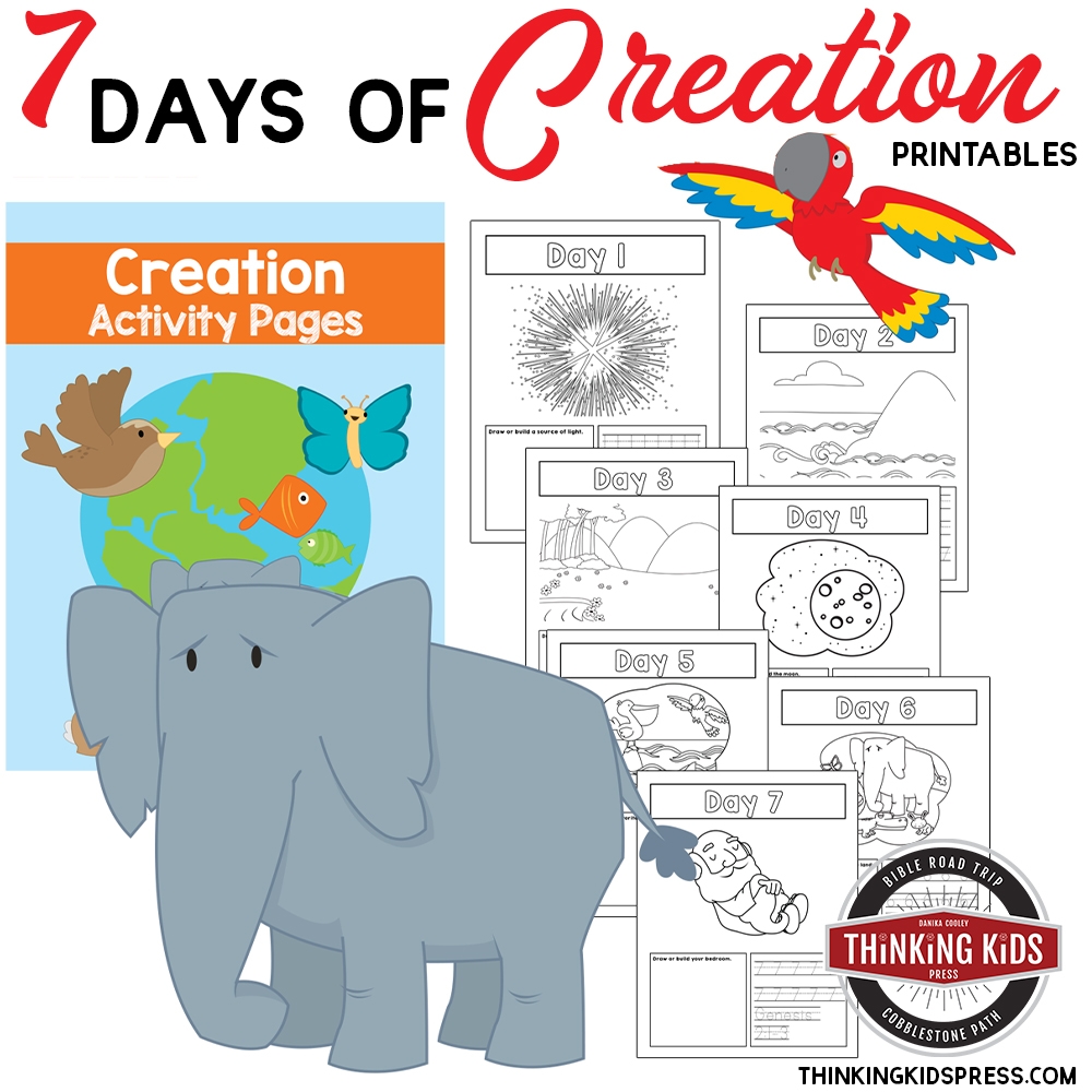 7 Days Of Creation Color Number Printables Thinking Kids
