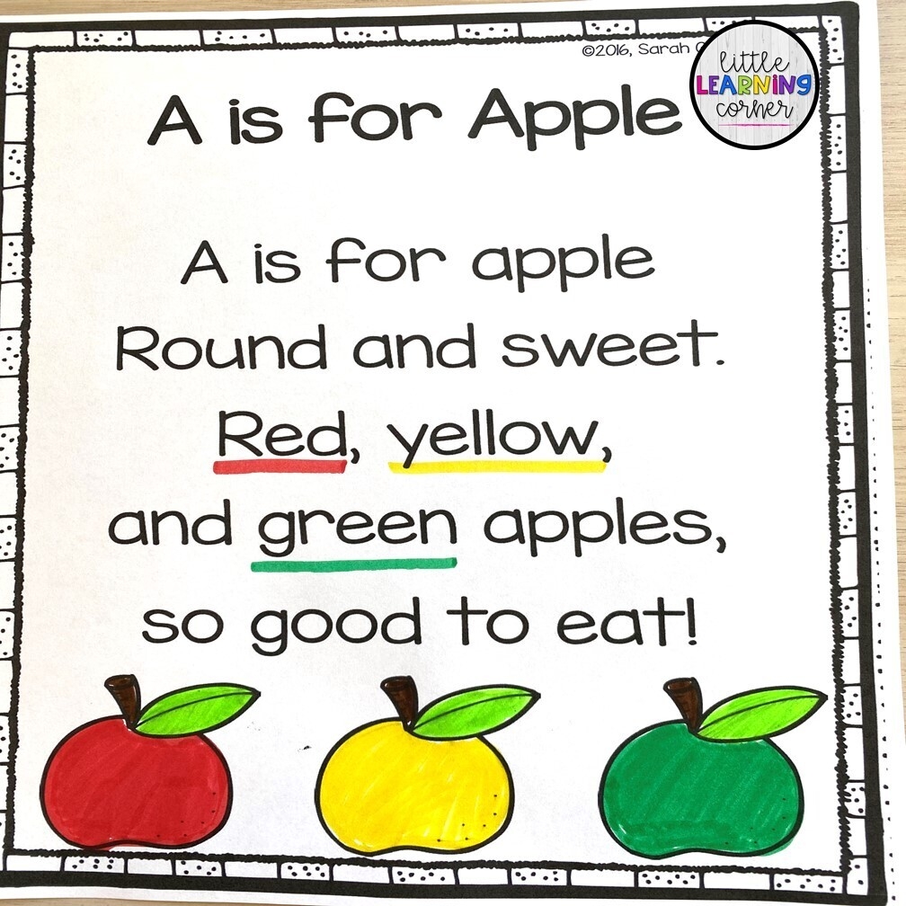 A Is For Apple Printable