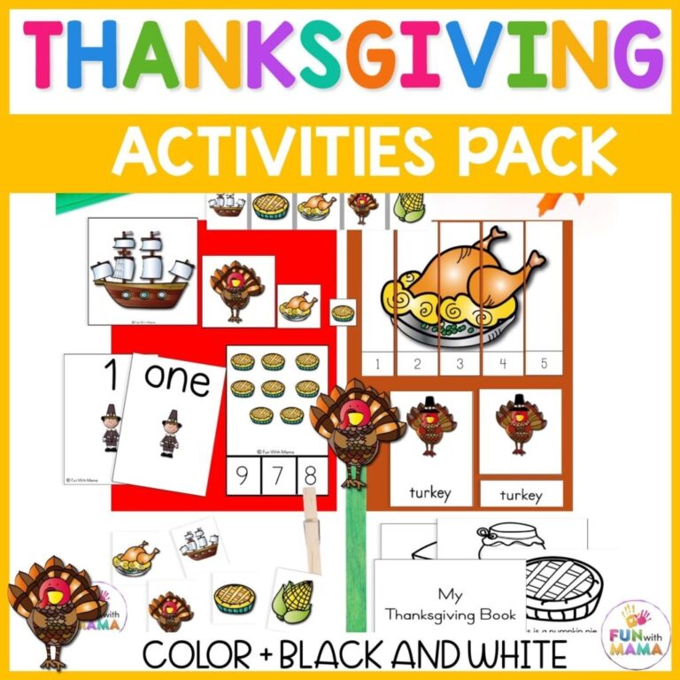 A Thanksgiving Printable Pack For Learning History U0026 More 