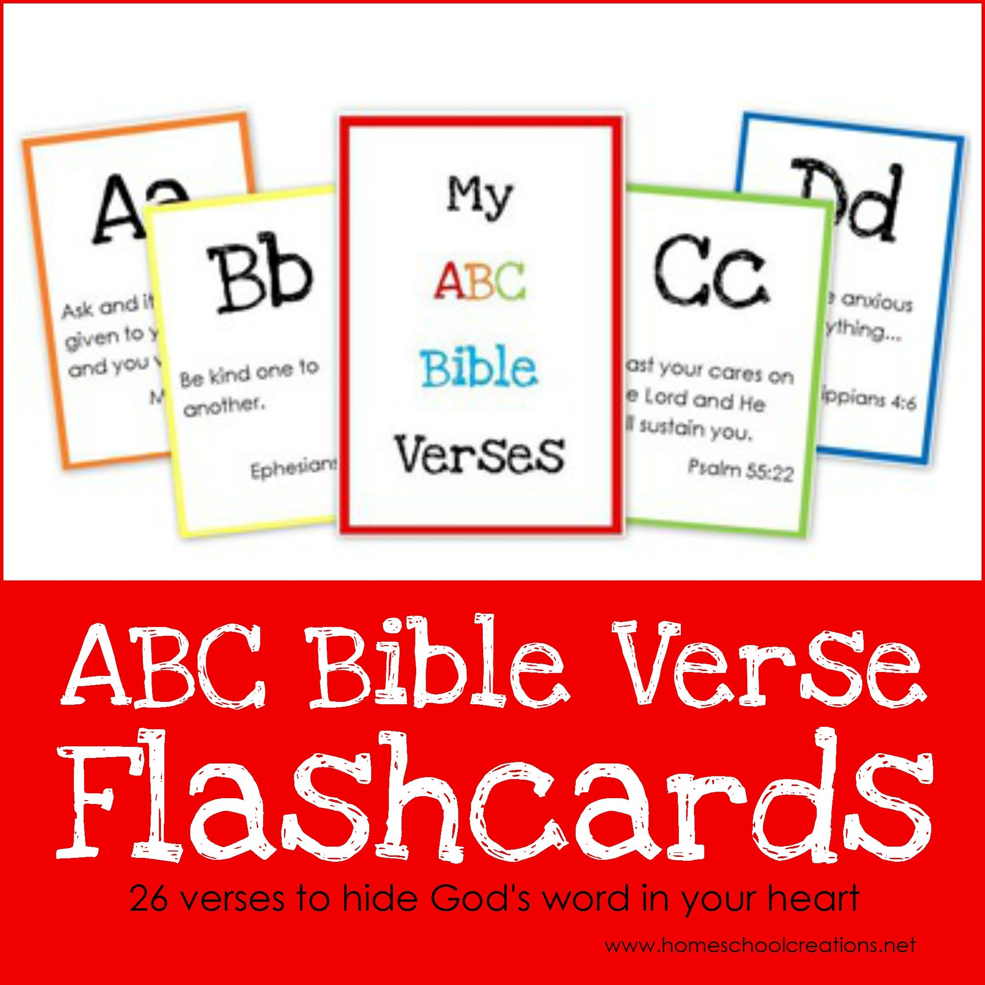 ABC Bible Verse Flashcard Printables Teaching God s Word