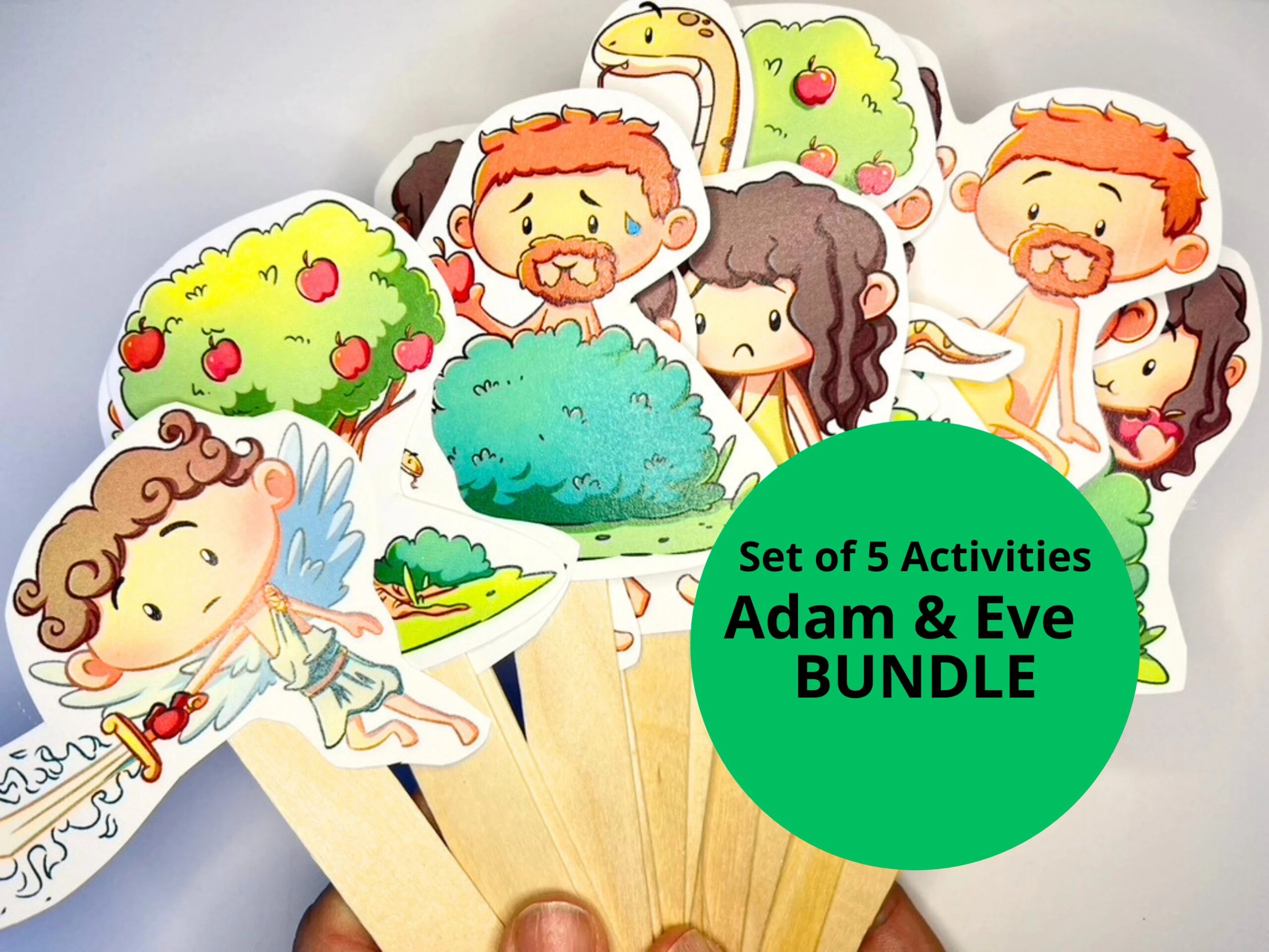 Adam And Eve Activities For Preschoolers Garden Of Eden Crafts For Kids Adam And Eve Sunday School Bible Story Printable Adam And Eve Craft Etsy