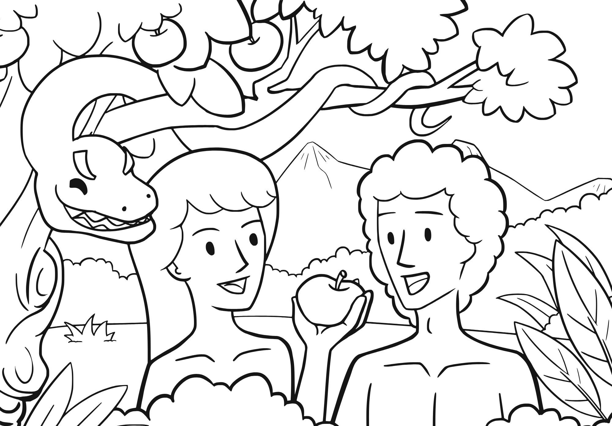 Adam U0026 Eve Coloring Pages Ep 003 Donuts And Devos