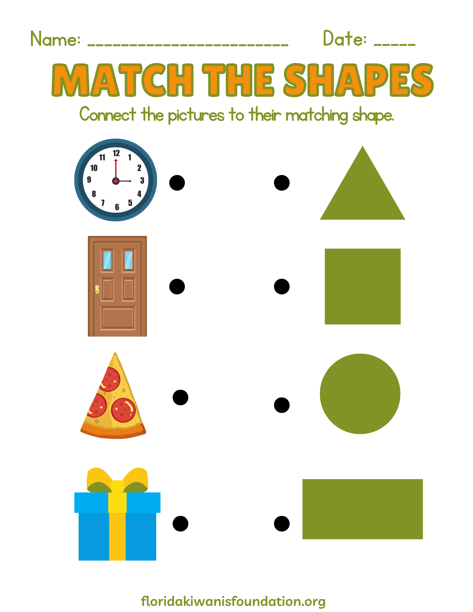 Age 2 To 4 Beginner Shape Matching For Preschool Activity Worksheet Florida Kiwanis Foundation Age 2 To 4 Beginner Shape Matching For Preschool Activity Worksheet Florida Kiwanis Foundation