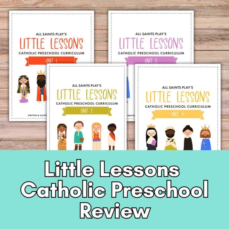 All Saints Play s Little Lessons Catholic Preschool Homeschool Curriculum Kindling Wild