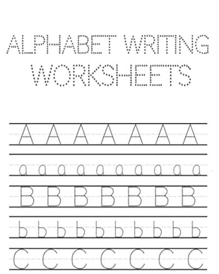 Amazon Alphabet Writing Worksheets ABC Writing Practice 