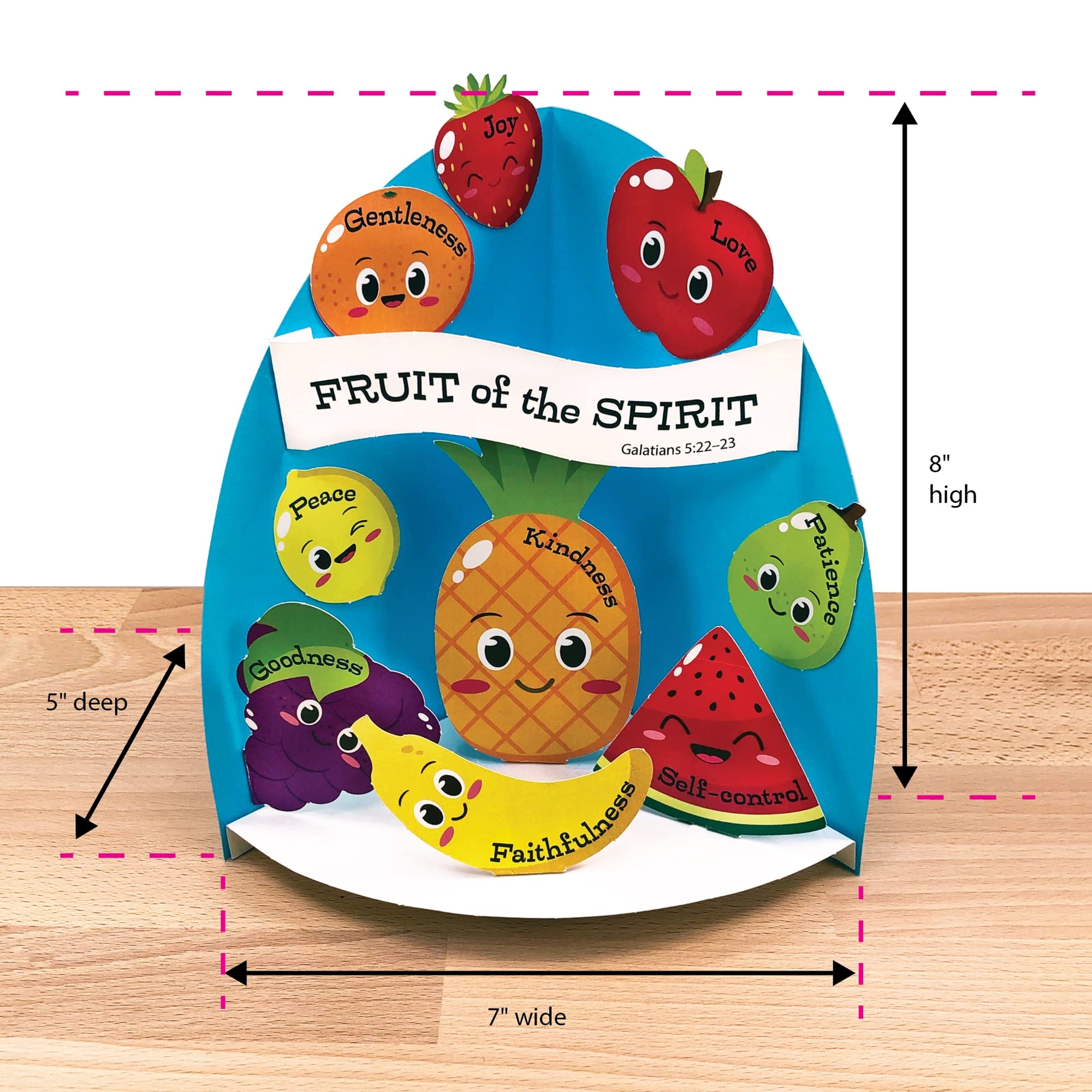 Amazon FreshCut Crafts Fruit Of The Spirit Bible Craft Kit 