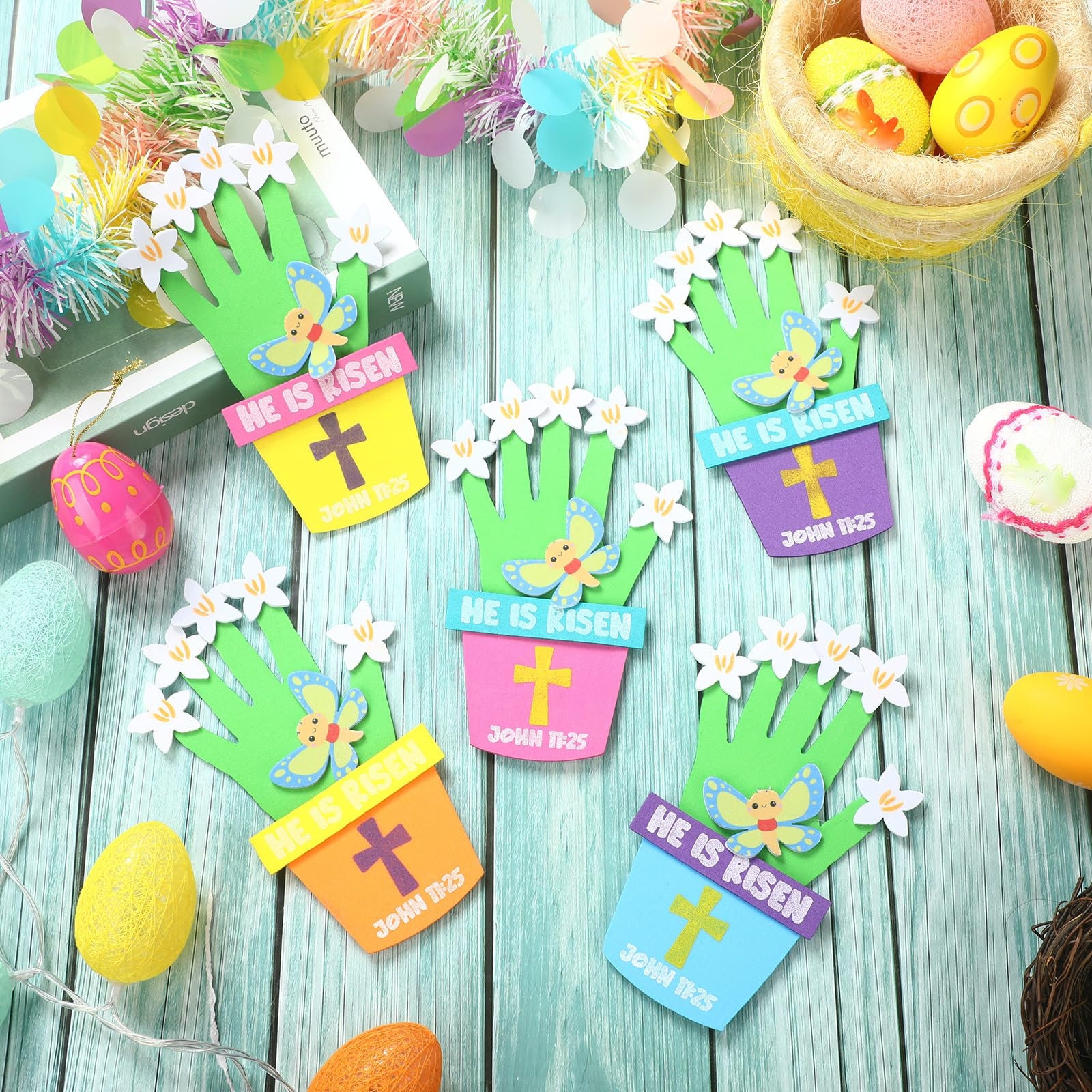 Amazon Honoson 20 Sets He Is Risen Handprint Craft Kit Easter Christian Crafts Kit Religious Bible Foam Crafts For Kids Sunday School Classroom Home Party Activities Bee Toys U0026 Games Amazon Honoson 20 Sets He Is Risen Handprint Craft Kit Easter Christian Crafts Kit Religious Bible Foam Crafts For Kids Sunday School Classroom Home Party Activities Bee Toys U0026 Games