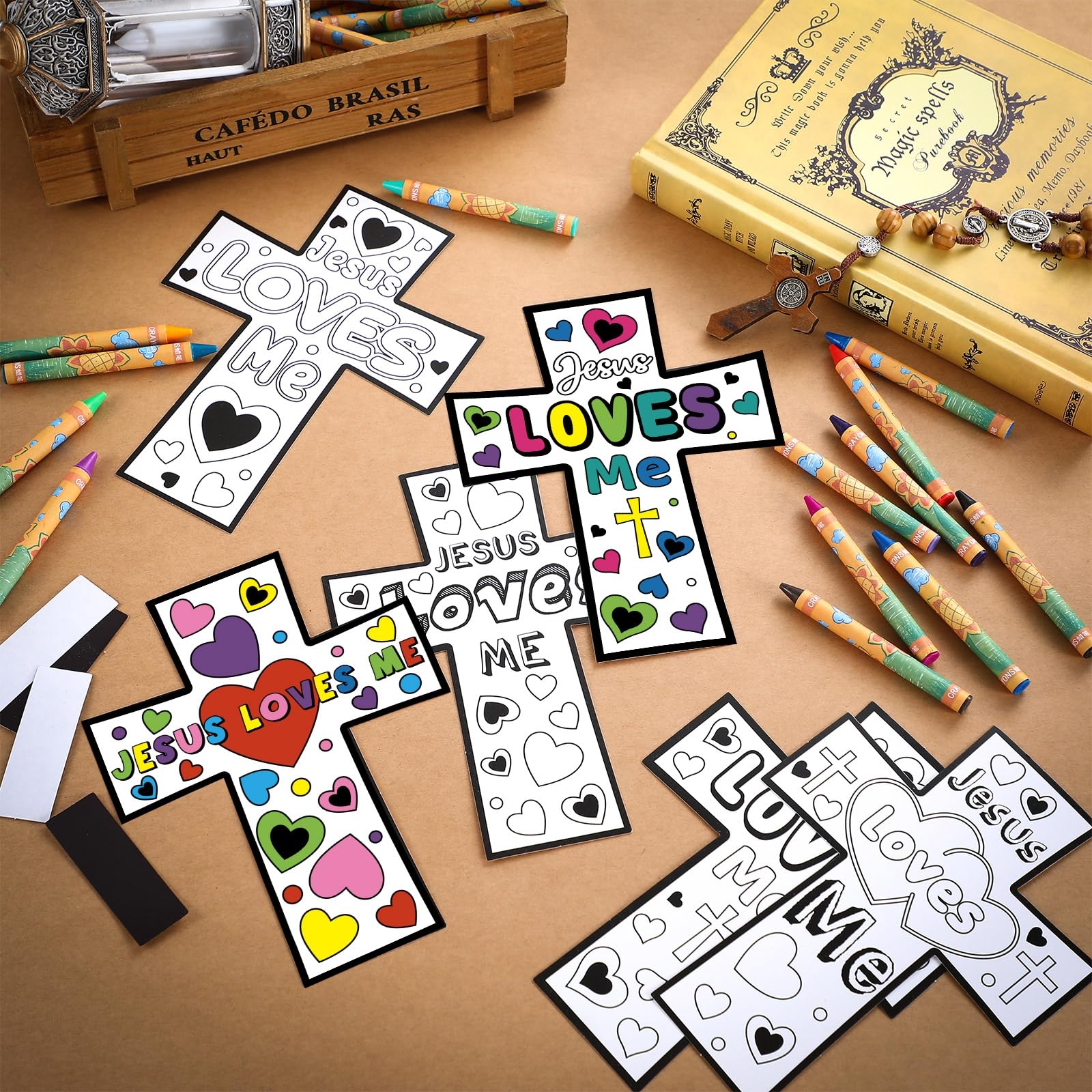 Amazon Saysurey 30 Sets Christian Crafts For Kids Religious 