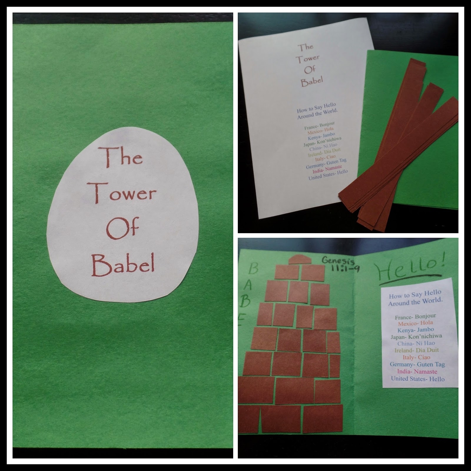 Tower Of Babel Craft Preschool Tower Of Babel Craft Preschool