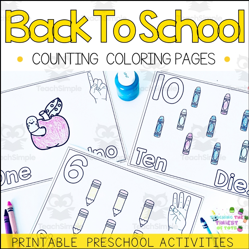 Color Sheets For Preschool