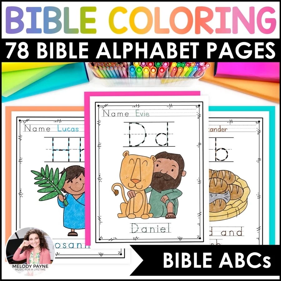 Bible Alphabet For Preschool Printables