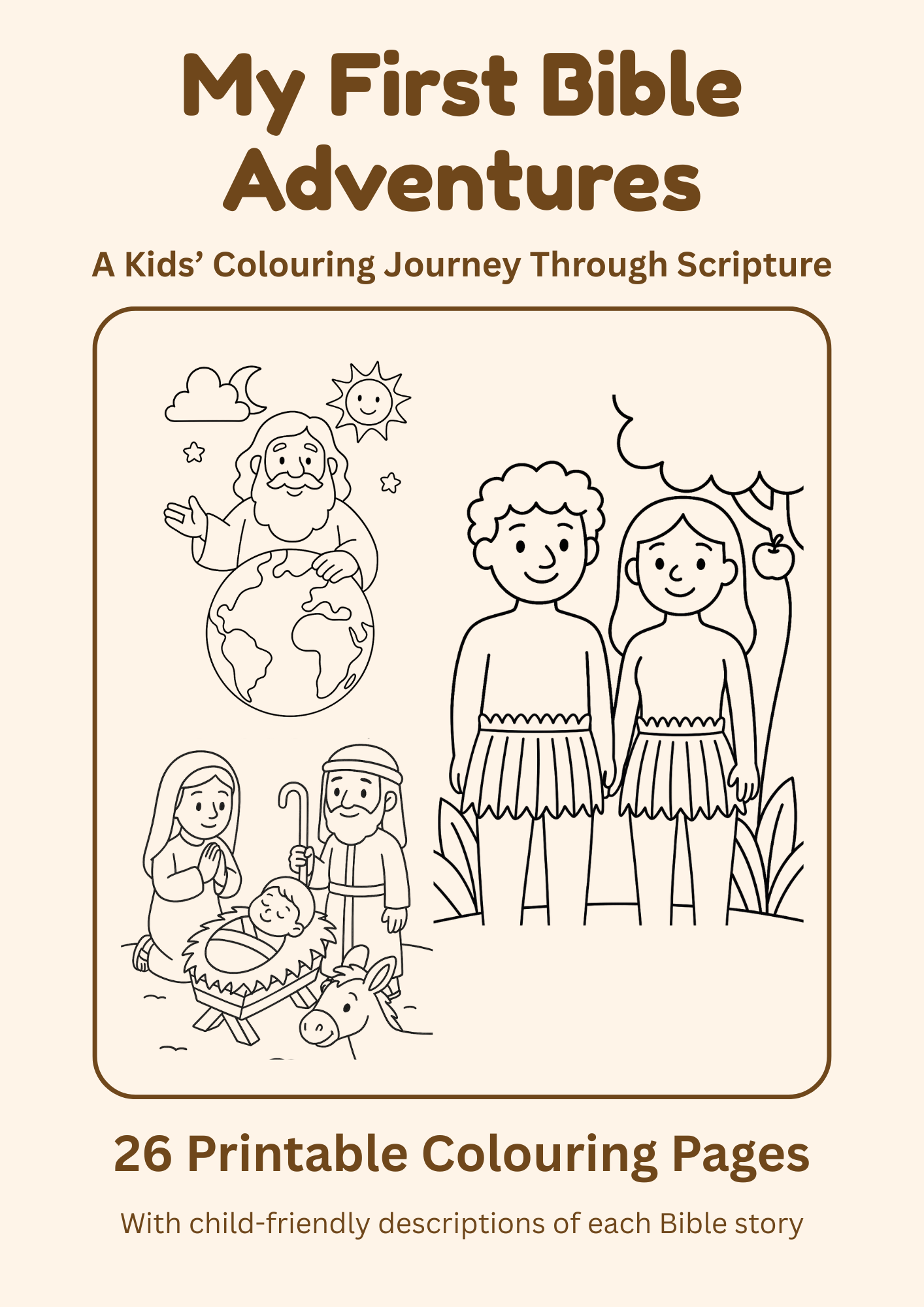 Bible Story Coloring Pages For Preschoolers