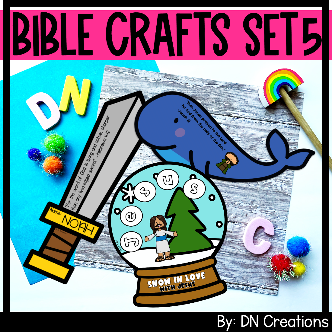 Bible Craft Set 5 Fun Bible Crafts Sunday School Crafts For Kindergarten To 3rd Grade Classful