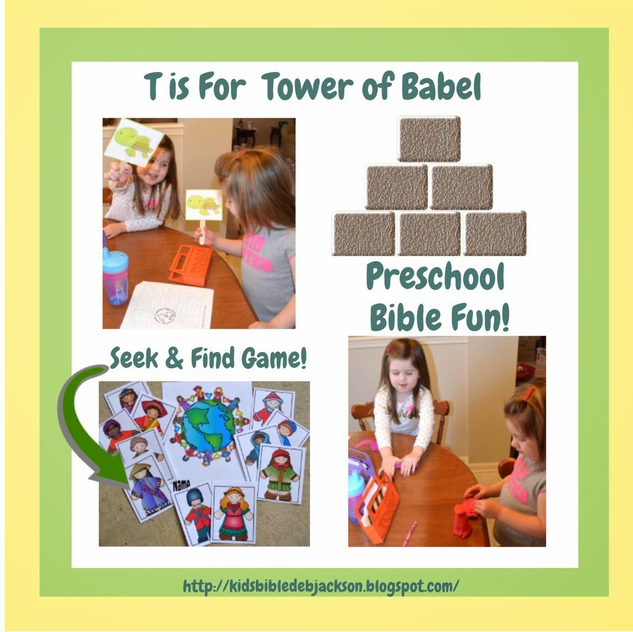 Bible Fun For Kids Preschool Alphabet T Is For Tower Of Babel