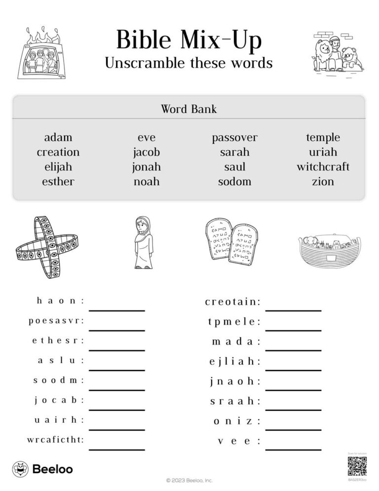 Bible Mix Up Beeloo Printable Crafts And Activities For Kids