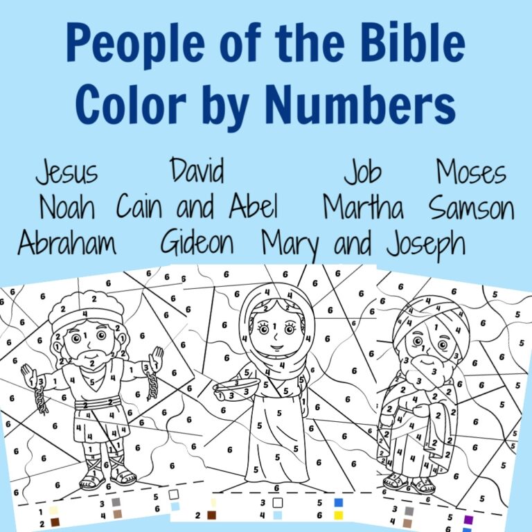 Bible People Printable The Activity Mom