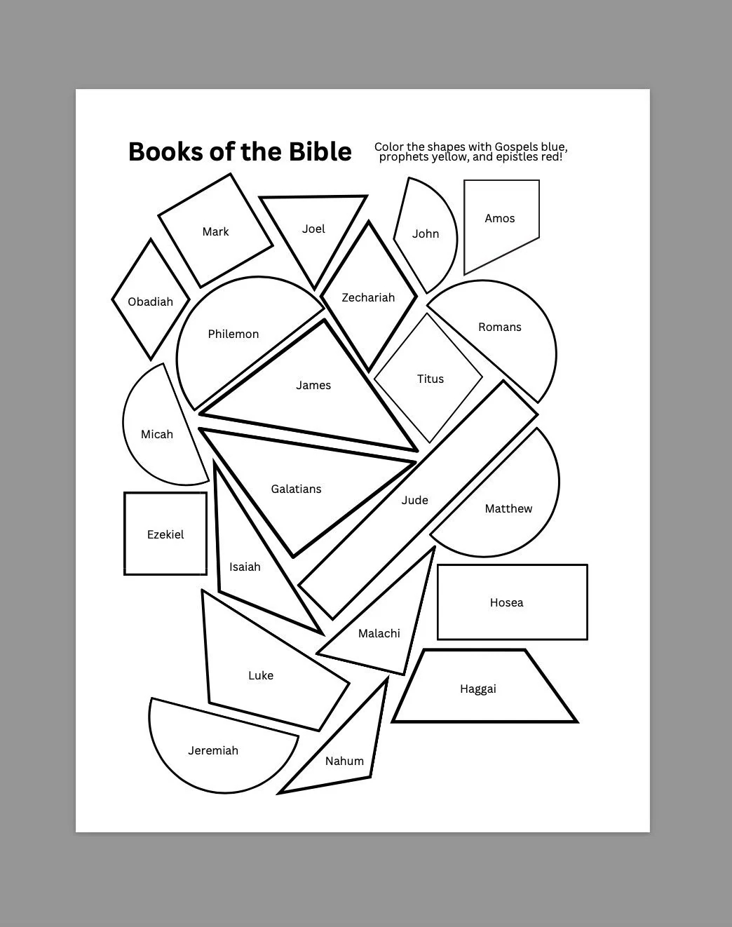 Books Of The Bible Coloring Activity Page Etsy Books Of The Bible Coloring Activity Page Etsy