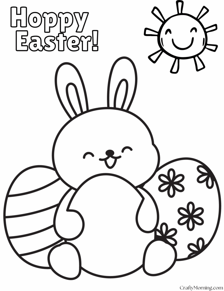 Bunny Coloring Pages To Print Crafty Morning