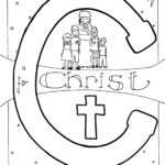 C Is For Christ Bible Alphabet Coloring Page
