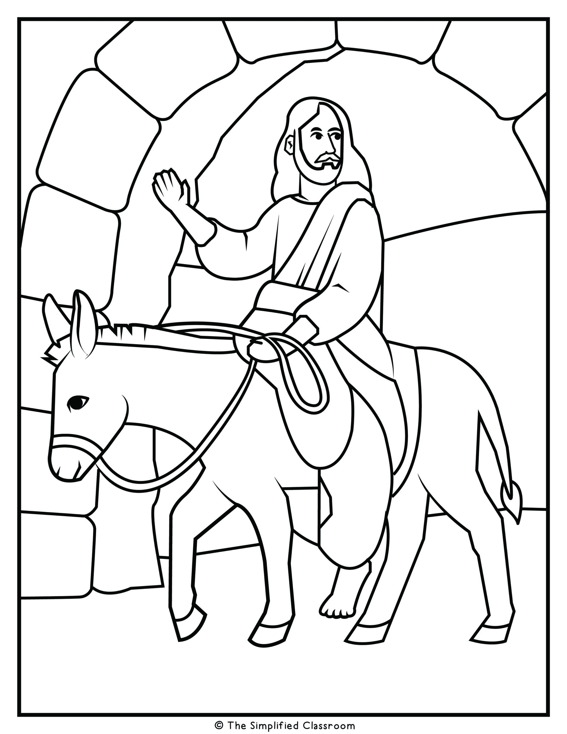 Christian Easter And Jesus Coloring Pages The Simplified Classroom