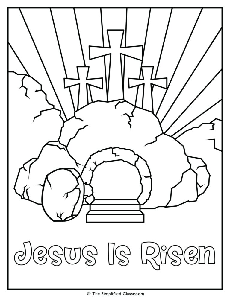 Christian Easter And Jesus Coloring Pages The Simplified Classroom
