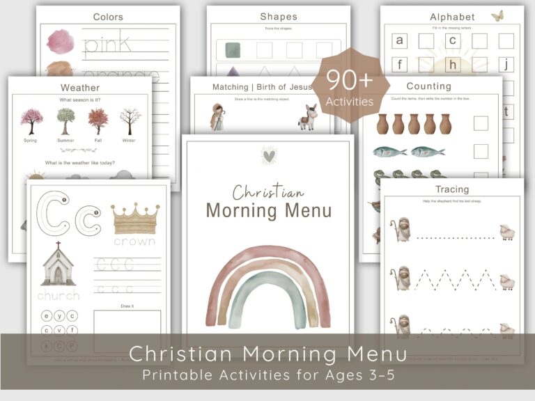 Christian Preschool Curriculum Etsy