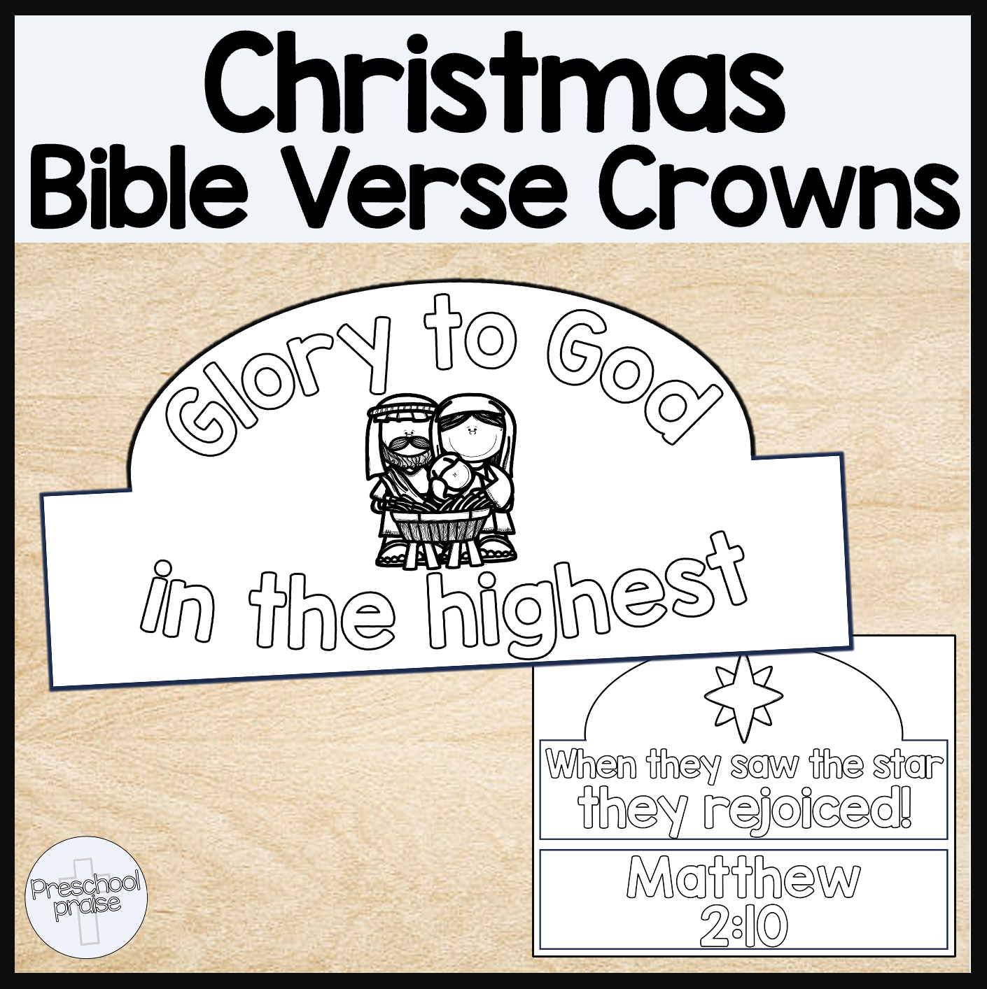 Christmas Bible Verse Crown Craft Christian Classroom Activities Classful