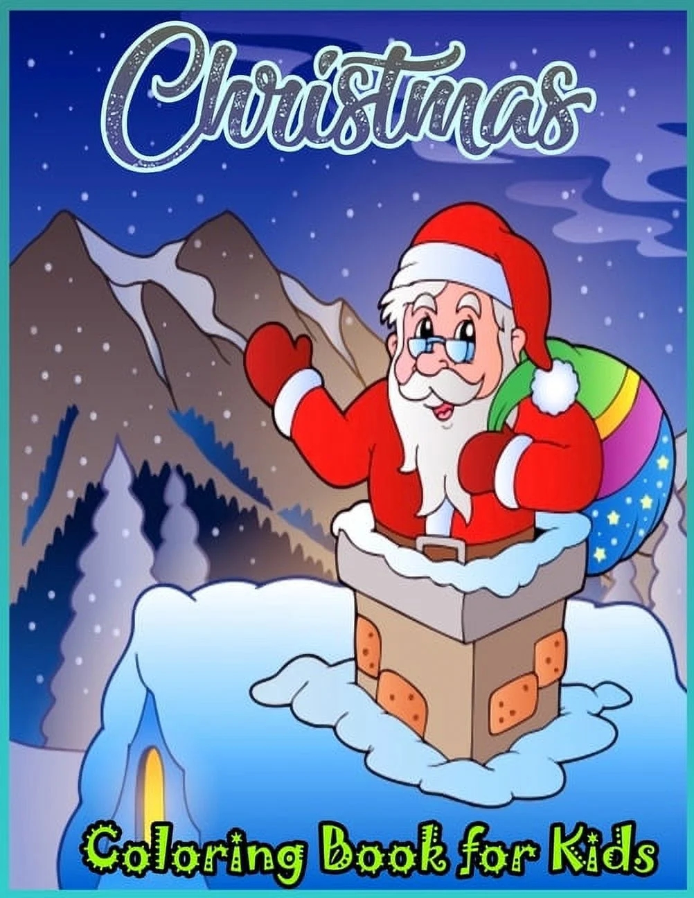 Christmas Coloring Book For Kids 35 Christmas Santa Claus Coloring Pages For Kids Book 