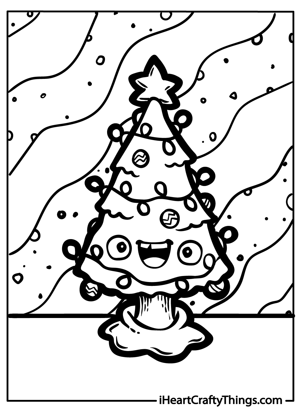 Christmas Coloring Page For Preschool Christmas Coloring Page For Preschool