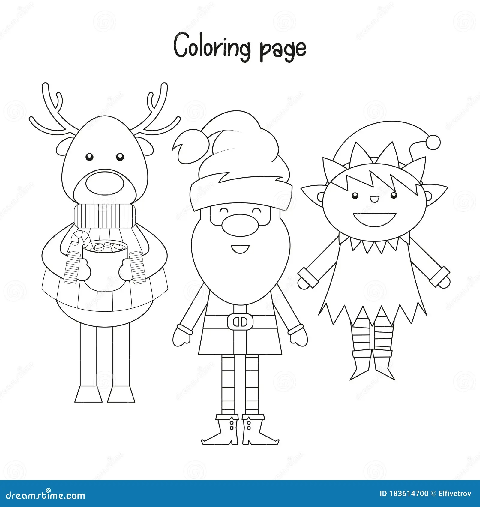Christmas Coloring Page Stock Vector Illustration Of Graphic Christmas Coloring Page Stock Vector Illustration Of Graphic