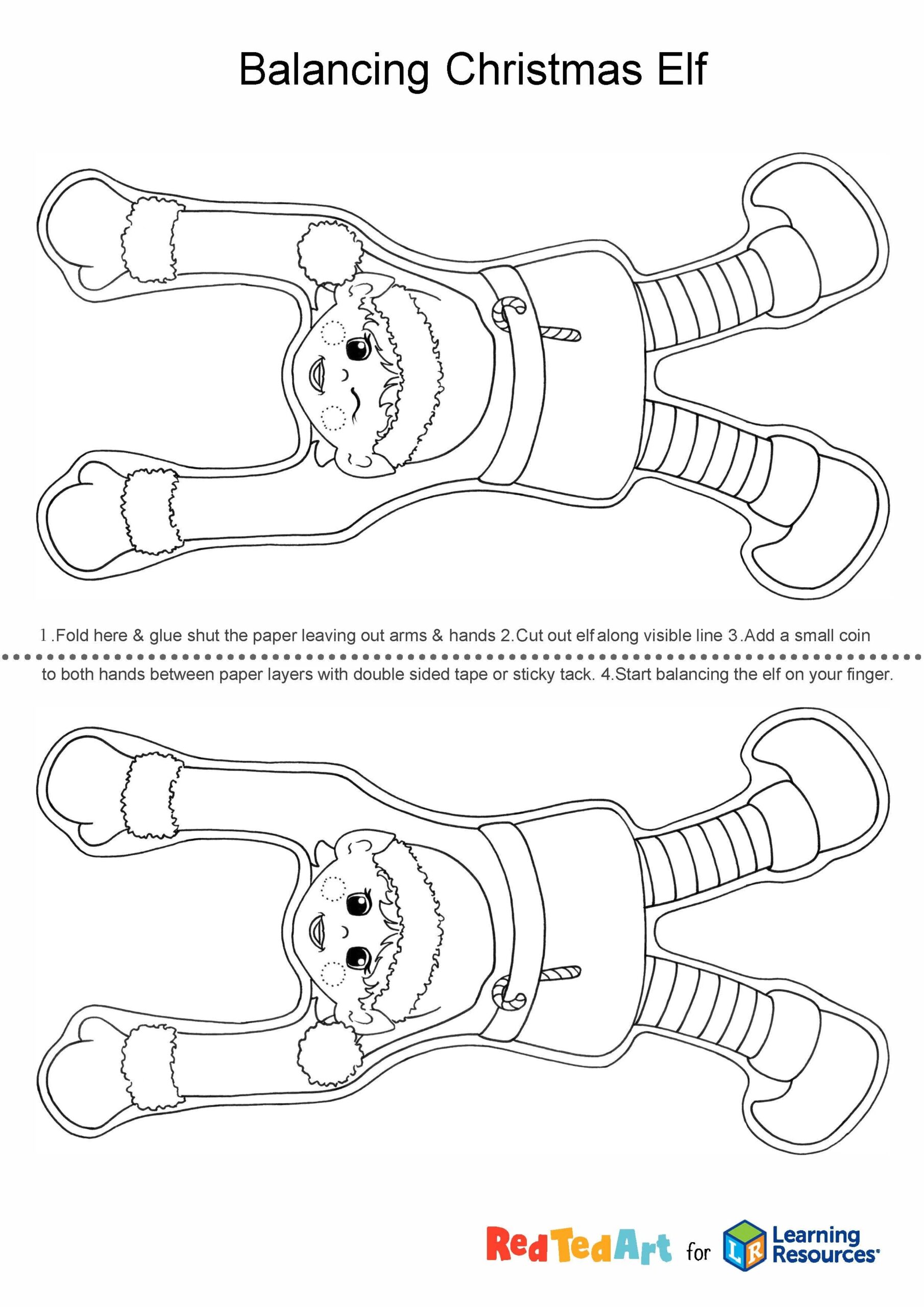 Christmas Elf Craft For Kids Learning Resources UK