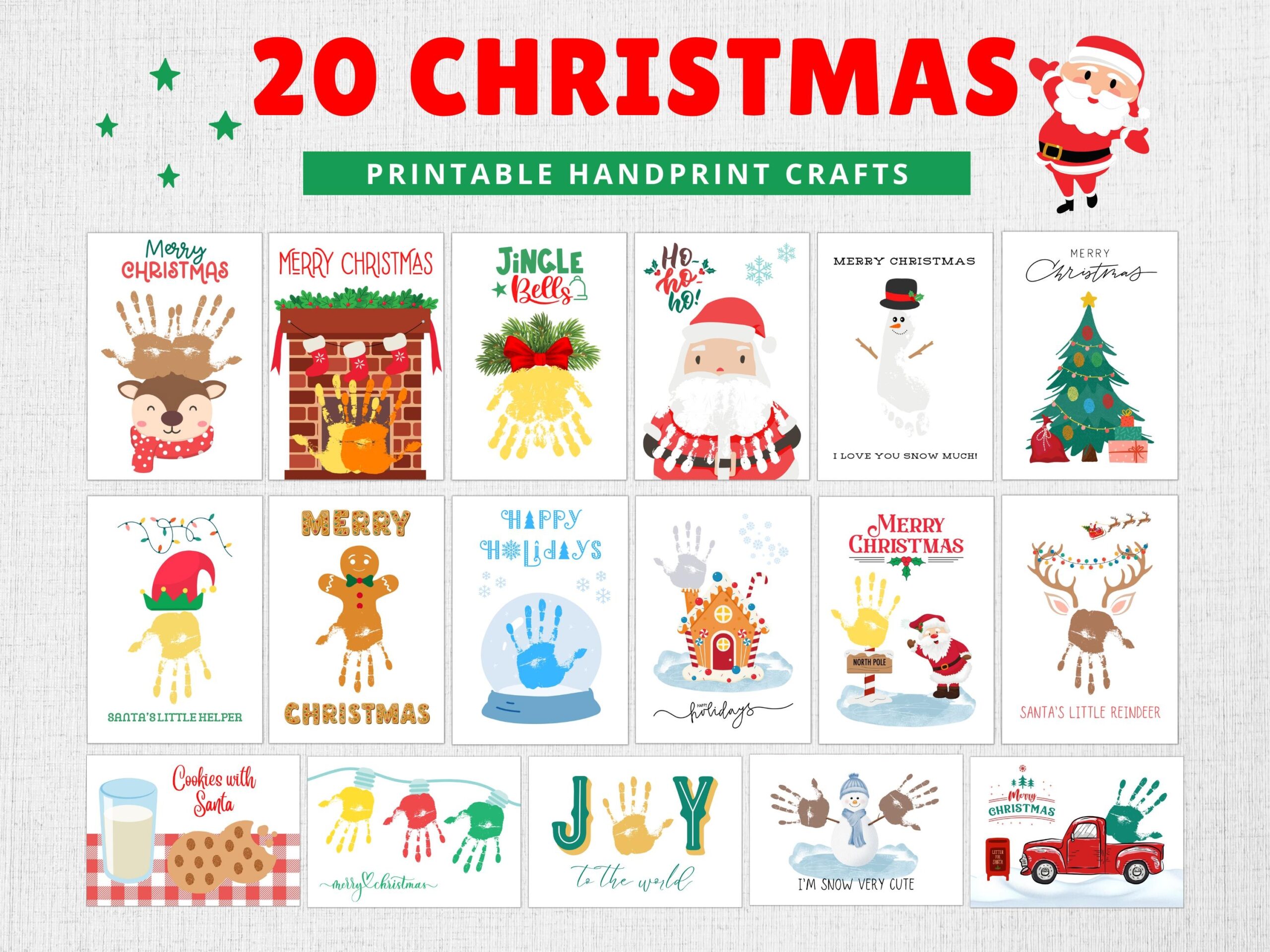 Christmas Handprint Craft Christmas Crafts For Kids Christmas 