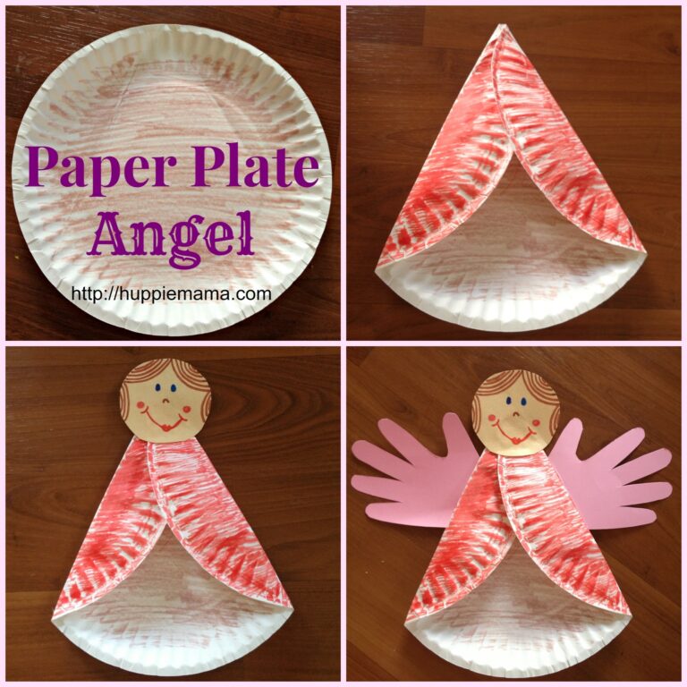Christmas Kids Craft Paper Plate Angel Our Potluck Family