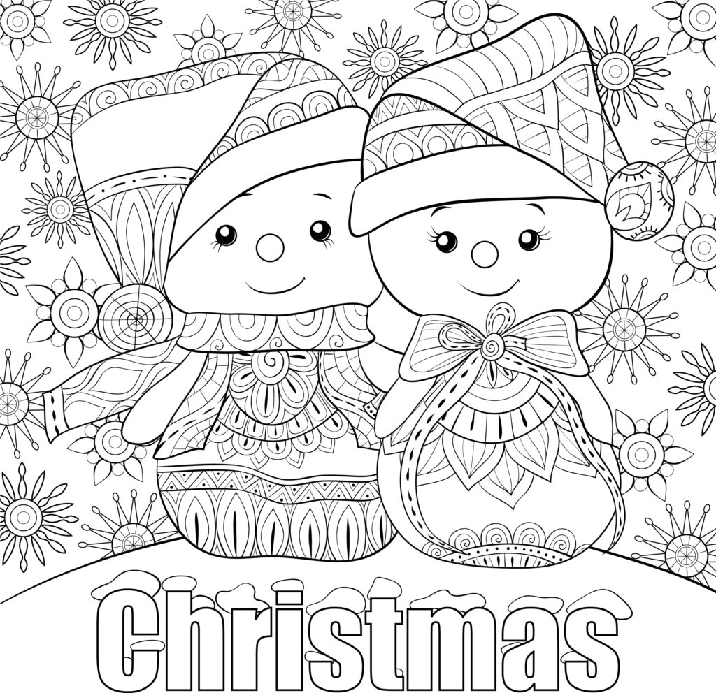 Christmas Coloring Pictures For Preschoolers