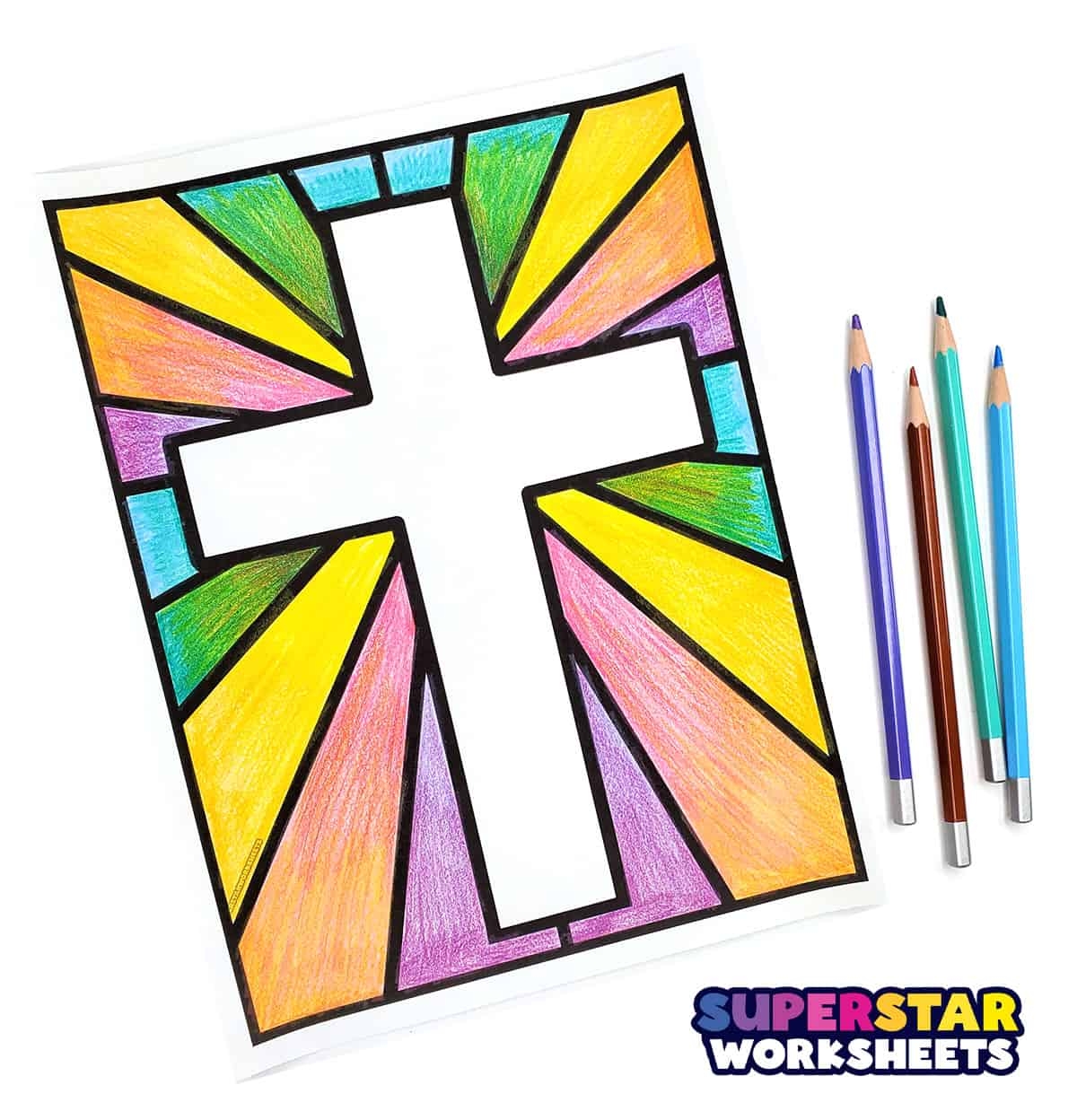 Cross Coloring Pages Free Printables Superstar Worksheets Cross Coloring Pages Free Printables Superstar Worksheets