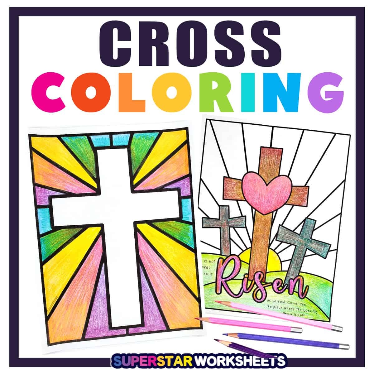Cross Coloring Pages Free Printables Superstar Worksheets Cross Coloring Pages Free Printables Superstar Worksheets