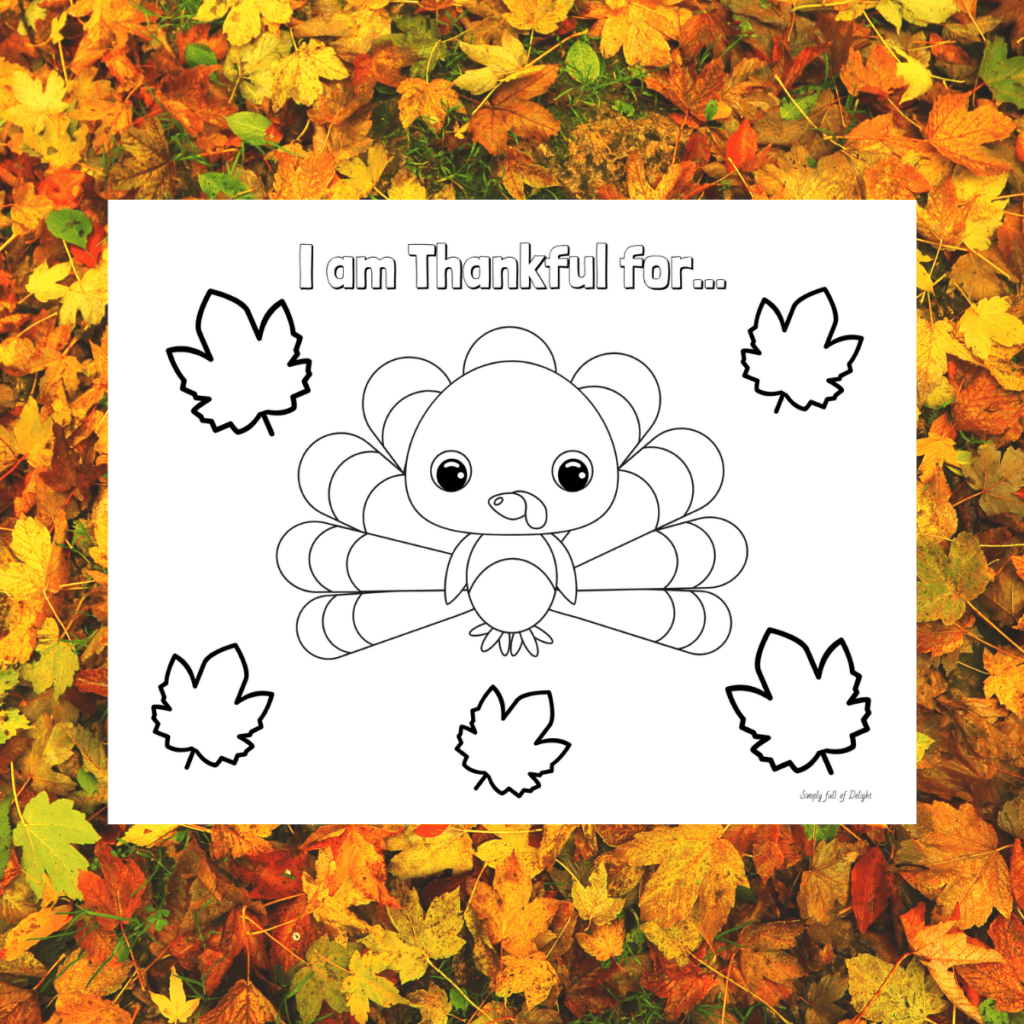 Preschool Thanksgiving Coloring Sheets