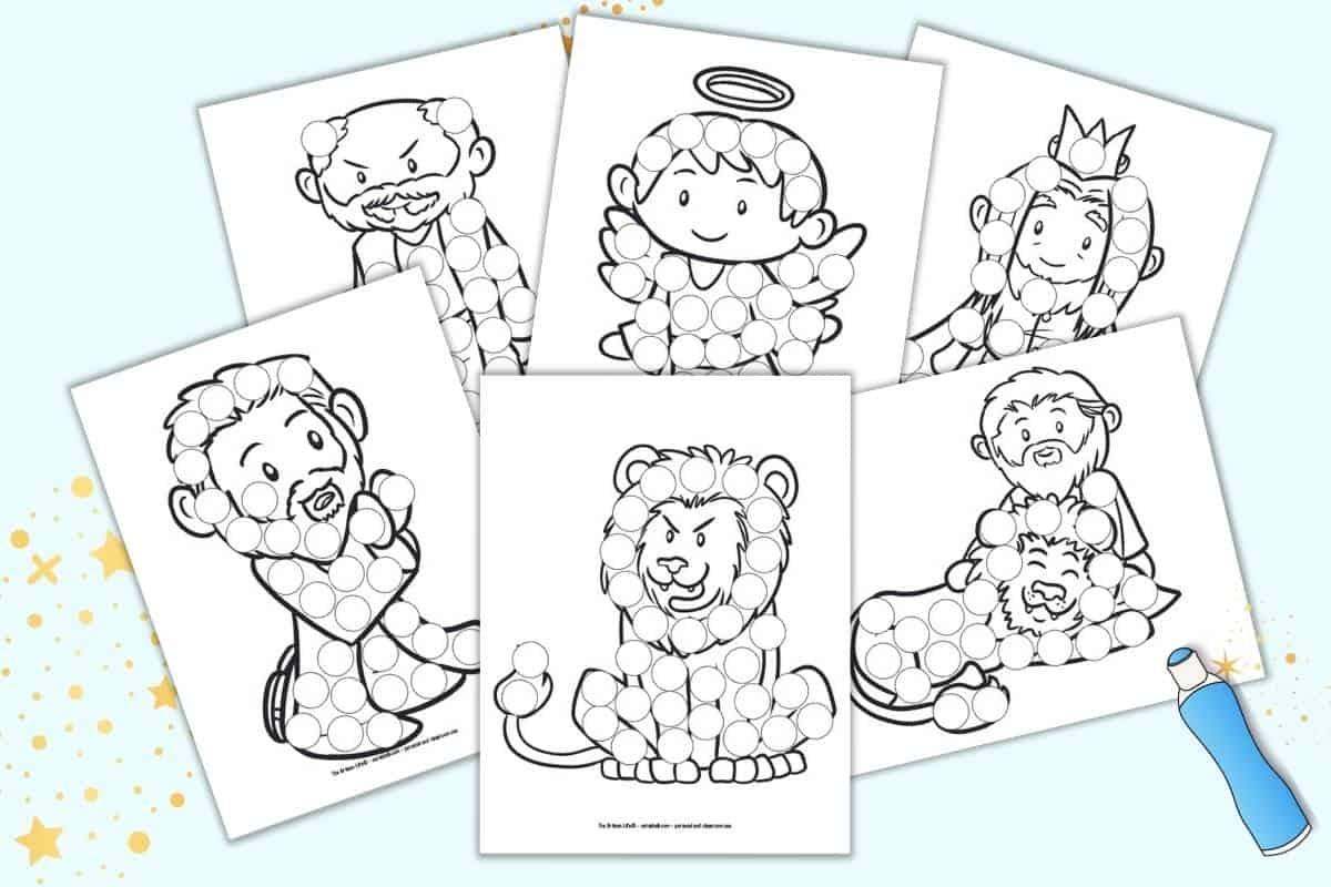 Daniel And The Lion s Den Dot Marker Coloring Pages The Artisan Life Daniel And The Lion s Den Dot Marker Coloring Pages The Artisan Life